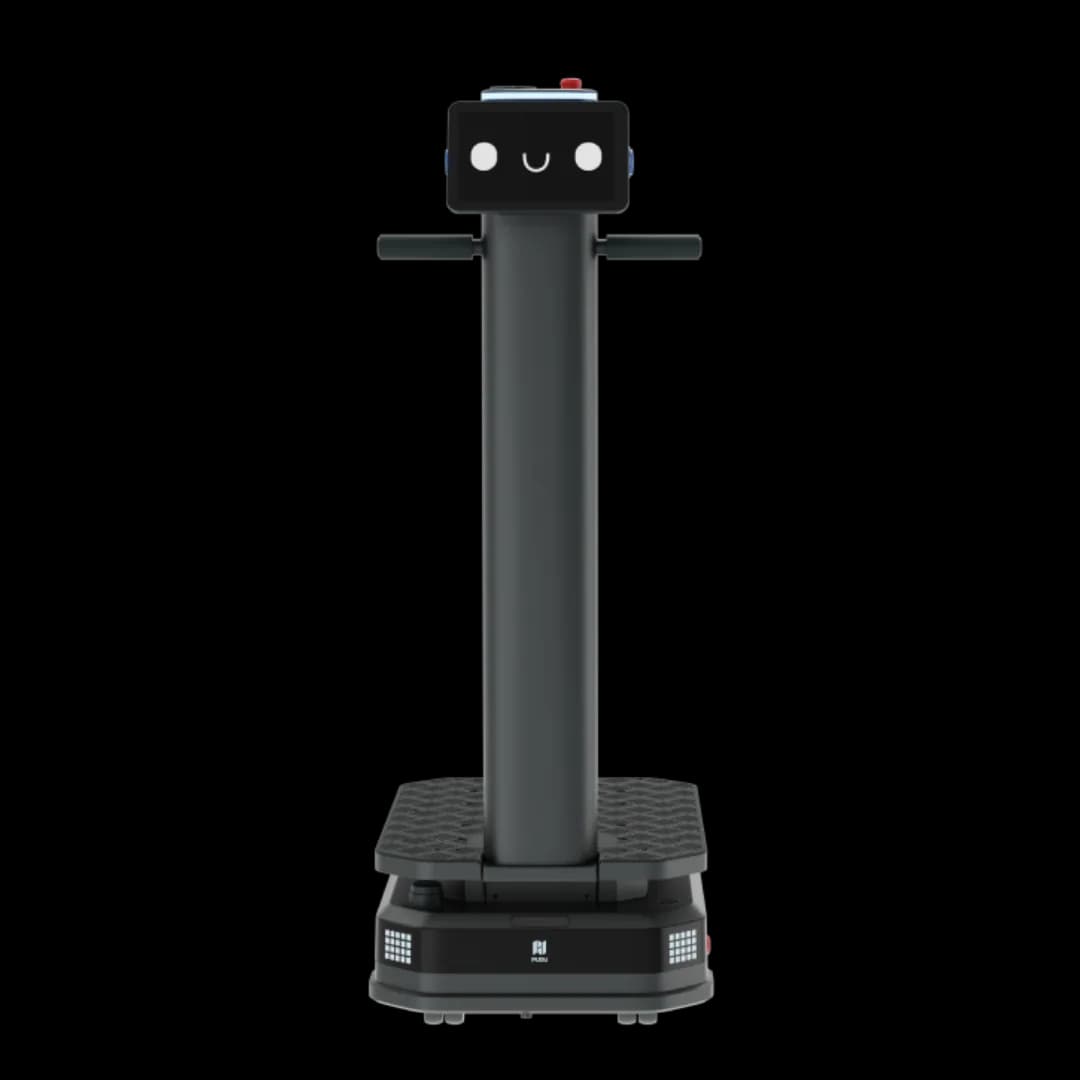 PUDU T150 industrial AMR robot carrying a load